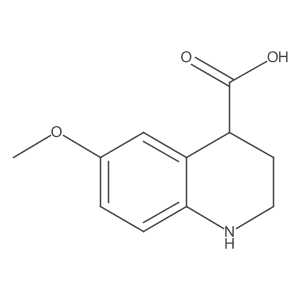 6-Methoxy-1,2,3,4-tetrahydroquinoline-4-carboxylic acid Structure