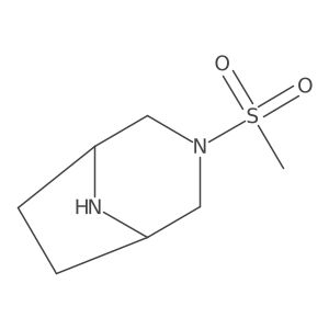 3-(Methylsulfonyl)-3,8-diazabicyclo[3.2.1]octane Structure