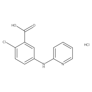 2-Chloro-5-(pyridin-2-ylamino)-benzoic acid hydrochloride Structure