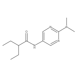 N-[2-(dimethylamino)pyrimidin-5-yl]-2-ethylbutanamide Structure