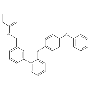 N-(3-(4-(4-phenoxyphenoxy)pyridin-3-yl)benzyl)propionamide结构式