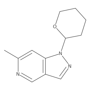 6-Methyl-1-(tetrahydro-2H-pyran-2-yl)-1H-pyrazolo[4,3-c]pyridine Structure