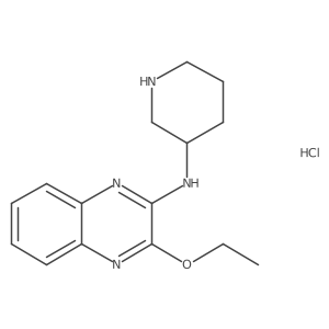 (R)-3-ethoxy-N-(piperidin-3-yl)quinoxalin-2-amine hydrochloride结构式