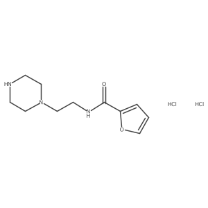 N-(2-piperazin-1-ylethyl)-2-furamide dihydrochloride Structure