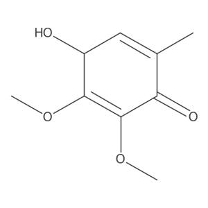 4-Hydroxy-2,3-dimethoxy-6-methylcyclohexa-2,5-dien-1-one结构式