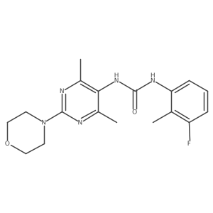 1-(4,6-Dimethyl-2-morpholinopyrimidin-5-yl)-3-(3-fluoro-2-methylphenyl)urea Structure