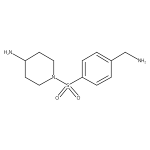 1-[[4-(Aminomethyl)phenyl]sulfonyl]-4-piperidinamine结构式