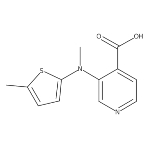 3-[Methyl-(5-methylthiophen-2-yl)amino]pyridine-4-carboxylic acid Structure