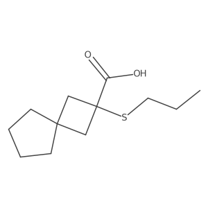 2-(Propylthio)spiro[3.4]octane-2-carboxylic acid Structure