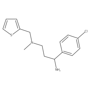 1,3-Propanediamine, 1-(4-chlorophenyl)-N3-methyl-N3-(2-thienylmethyl)- Structure