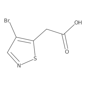 2-(4-Bromo-1,2-thiazol-5-yl)acetic acid Structure