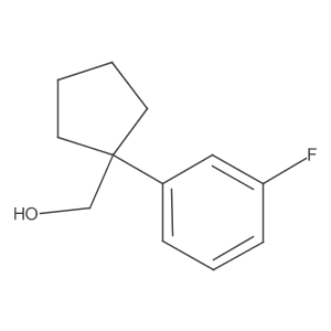 [1-(3-Fluorophenyl)cyclopentyl]methanol结构式
