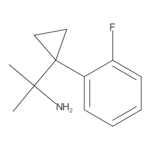 2-[1-(2-Fluorophenyl)cyclopropyl]propan-2-amine Structure