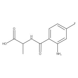 2-[(2-Amino-4-fluorophenyl)formamido]propanoic acid Structure