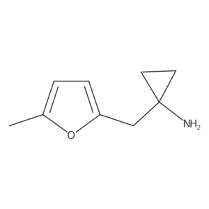 1-[(5-Methylfuran-2-yl)methyl]cyclopropan-1-amine Structure