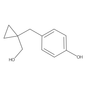 4-{[1-(Hydroxymethyl)cyclopropyl]methyl}phenol结构式