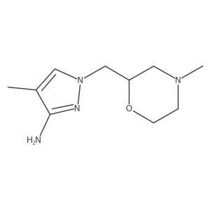 4-Methyl-1-((4-methylmorpholin-2-yl)methyl)-1h-pyrazol-3-amine Structure