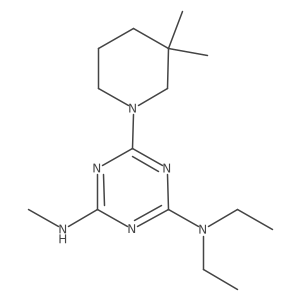 1,3,5-Triazine-2,4-diamine, 6-(3,3-dimethyl-1-piperidinyl)-N2,N2-diethyl-N4-methyl-结构式