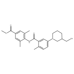 Methyl 4-[[5-[3-(hydroxymethyl)-1-piperidyl]-2-methyl-benzoyl]amino]-3,5-dimethyl-benzoate Structure