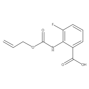 3-Fluoro-2-{[(prop-2-en-1-yloxy)carbonyl]amino}benzoic acid Structure