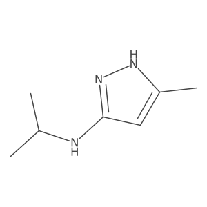 N-isopropyl-3-methyl-1H-pyrazol-5-amine结构式