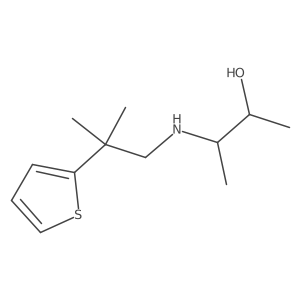 2-Butanol, 3-[[2-methyl-2-(2-thienyl)propyl]amino]-结构式