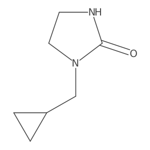 1-(Cyclopropylmethyl)imidazolidin-2-one Structure