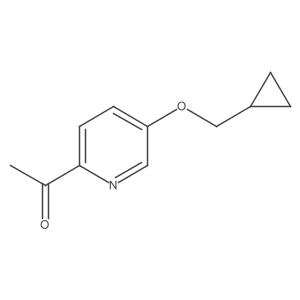 1-(5-(Cyclopropylmethoxy)pyridin-2-yl)ethanone Structure