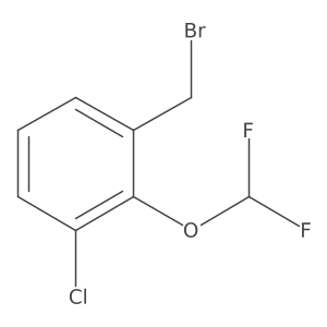 3-Chloro-2-(difluoromethoxy)benzyl bromide Structure
