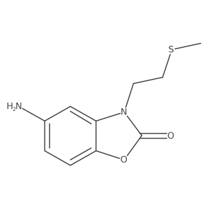5-Amino-3-[2-(methylsulfanyl)ethyl]-2,3-dihydro-1,3-benzoxazol-2-one Structure