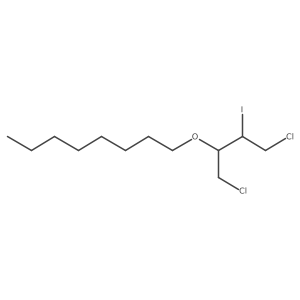 1-[(1,4-Dichloro-3-iodobutan-2-yl)oxy]octane Structure