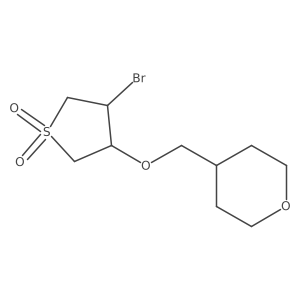 3-Bromo-4-[(oxan-4-yl)methoxy]-1lambda6-thiolane-1,1-dione Structure