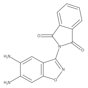 2-(5,6-Diaminobenzo[d]isoxazol-3-yl)isoindoline-1,3-dione Structure