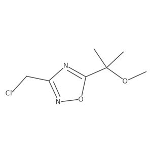 3-(Chloromethyl)-5-(2-methoxypropan-2-yl)-1,2,4-oxadiazole结构式