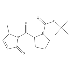 tert-butyl (2S)-2-[(2S)-2-methyl-5-oxo-2H-pyrrole-1-carbonyl]pyrrolidine-1-carboxylate结构式