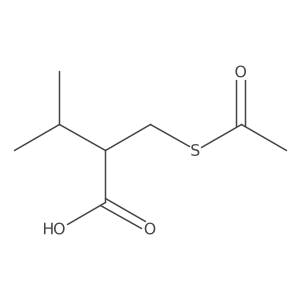 2-(S)-Acetylthiomethyl-3-methylbutyric acid Structure