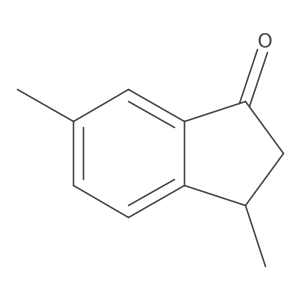3,6-Dimethyl-2,3-dihydro-1h-inden-1-one结构式
