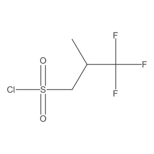3,3,3-Trifluoro-2-methylpropane-1-sulfonyl chloride结构式