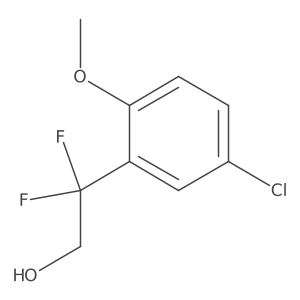 2-(5-Chloro-2-methoxyphenyl)-2,2-difluoroethan-1-ol Structure