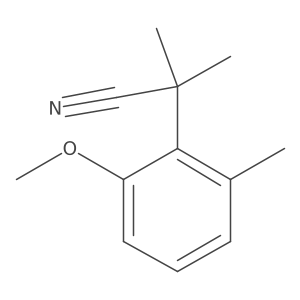 2-(2-Methoxy-6-methylphenyl)-2-methylpropanenitrile Structure