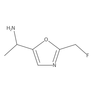 1-[2-(Fluoromethyl)-1,3-oxazol-5-yl]ethan-1-amine结构式