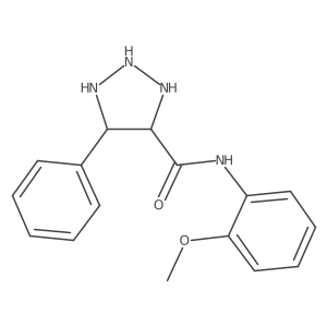 N-(2-methoxyphenyl)-5-phenyltriazolidine-4-carboxamide结构式