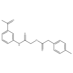 2-((3-Acetylphenyl)amino)-2-oxoethyl 2-(p-tolyl)acetate Structure