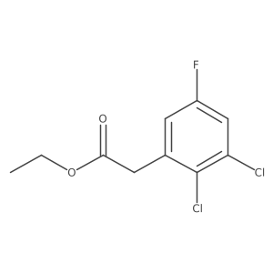 Ethyl 2,3-dichloro-5-fluorophenylacetate结构式