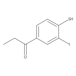1-(3-Iodo-4-mercaptophenyl)propan-1-one Structure