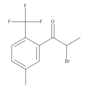 2-(2-Bromopropanoyl)-4-methylbenzotrifluoride Structure