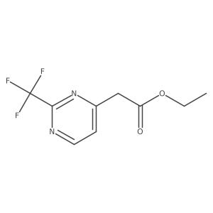 ethyl 2-[2-(trifluoromethyl)pyrimidin-4-yl]acetate Structure