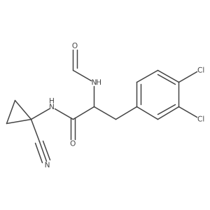 N-(1-cyanocyclopropyl)-3-(3,4-dichlorophenyl)-2-formamidopropanamide Structure