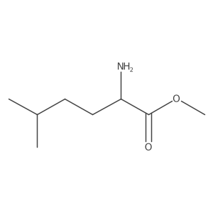 Methyl (2R)-2-amino-5-methylhexanoate结构式