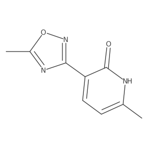 3-(2-Hydroxy-6-methylpyridyl)-5-methyl-1,2,4-oxadiazole Structure